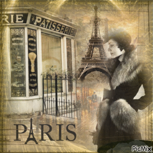 In Paris - GIF animado grátis