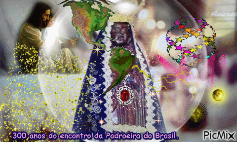 300 anos do encontro da Padroeira do Brasil. - GIF animate gratis