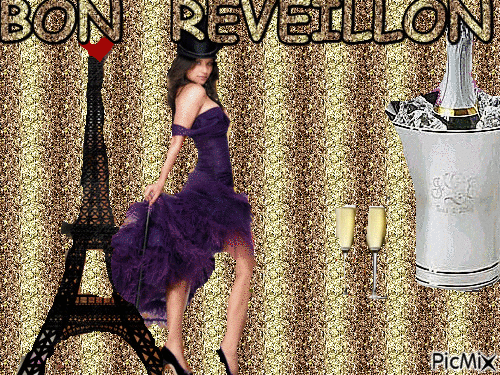 Bon Reveillon - GIF animate gratis
