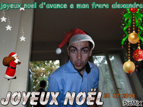 joyeux noel d avance - Zdarma animovaný GIF