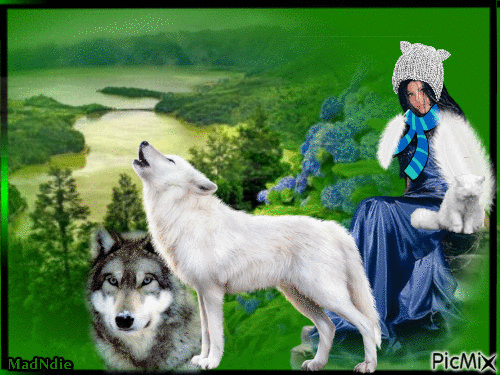 en compagnie des loups - Free animated GIF
