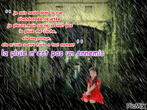 la pluie,les pleurs - Nemokamas animacinis gif