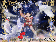 Seiya punch - GIF animado gratis