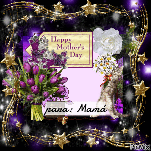 for mothers day to my mother - GIF animé gratuit