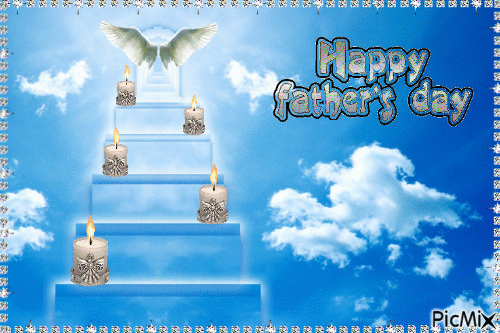 Fathers Day in Heaven - Free animated GIF