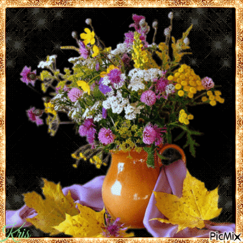 Bouquet de fleurs - Darmowy animowany GIF