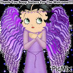 Betty Boop Thank You - Бесплатный анимированный гифка