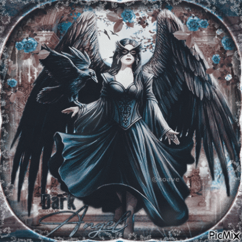 Gothic angel - Бесплатный анимированный гифка