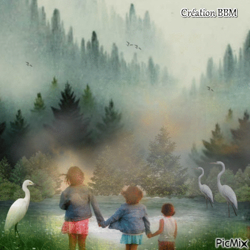 Dans la brume par BBM - Nemokamas animacinis gif