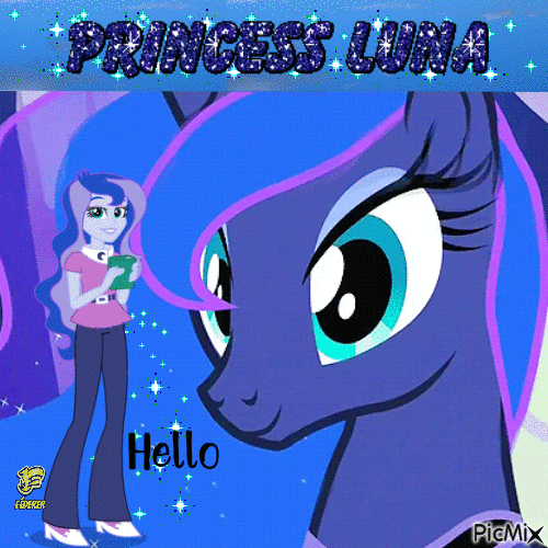 Princess Luna - Бесплатный анимированный гифка