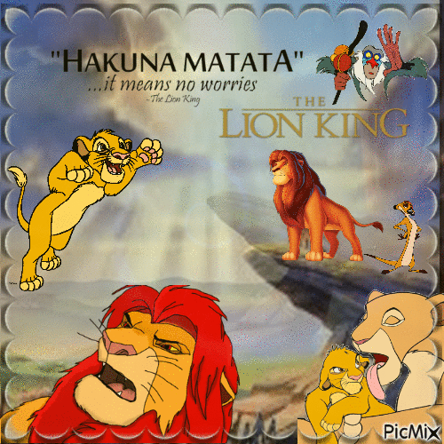 Lion the King - GIF animado grátis
