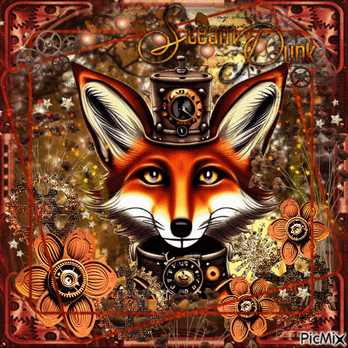autumn fox - GIF animado gratis