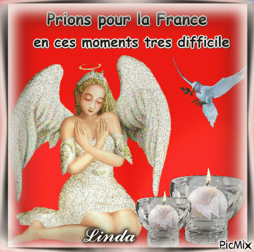 Prions pour la France - Δωρεάν κινούμενο GIF