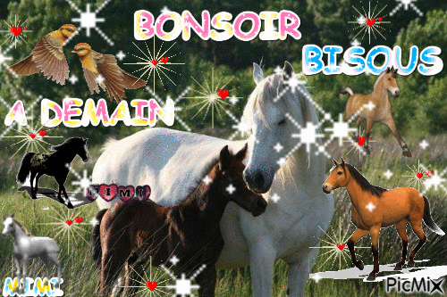 BONSOIR A DEMAIN BISOUS - Free animated GIF