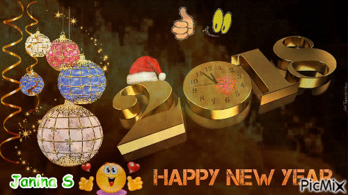 HAPPY NEW YEAR - 無料のアニメーション GIF