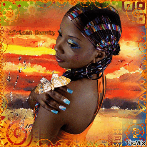 African Beauty - Free animated GIF
