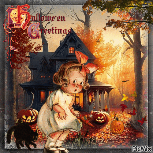 Halloween - Vintage - Δωρεάν κινούμενο GIF