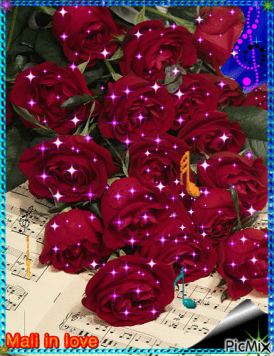 Rosas e Versos - Безплатен анимиран GIF