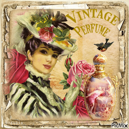 Vintage Perfume - Безплатен анимиран GIF