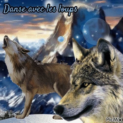 danse avec les loups - Bezmaksas animēts GIF