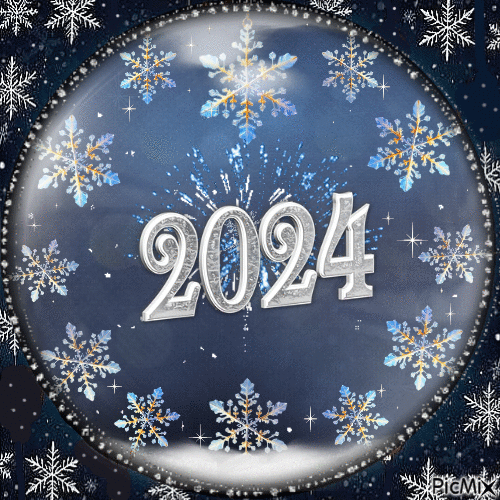 Nouvelle Année 2024 - GIF animé gratuit