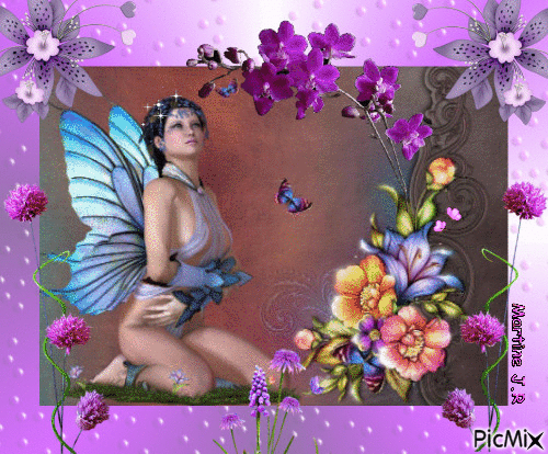 Fée papillon - Besplatni animirani GIF