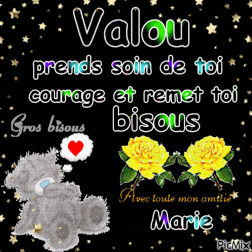 courage ma valou :) - 無料のアニメーション GIF