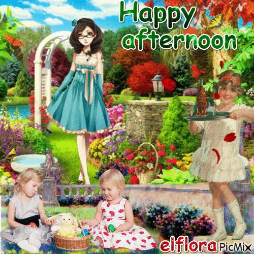 Happy afternoon - GIF animate gratis