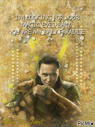 Loki in Gold - GIF เคลื่อนไหวฟรี