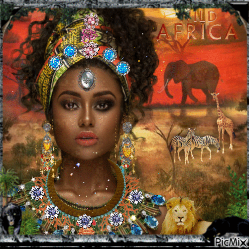 African princess - Бесплатный анимированный гифка