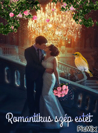 Romantikus szép estét - Animovaný GIF zadarmo