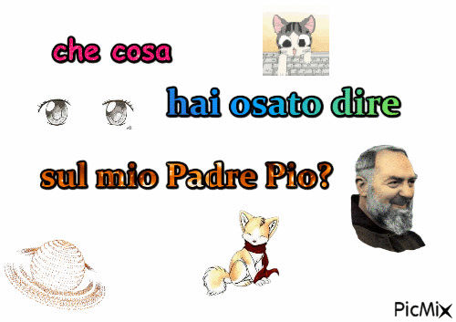padre pio mio - Бесплатный анимированный гифка