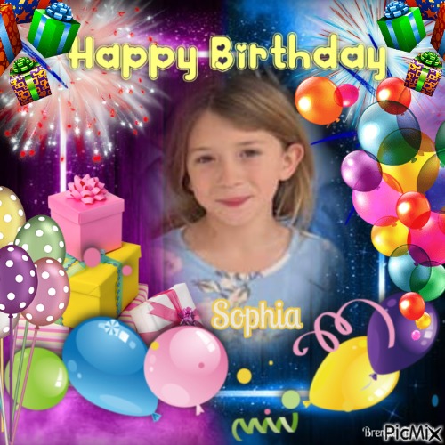 Sophia's birthday - ingyenes png