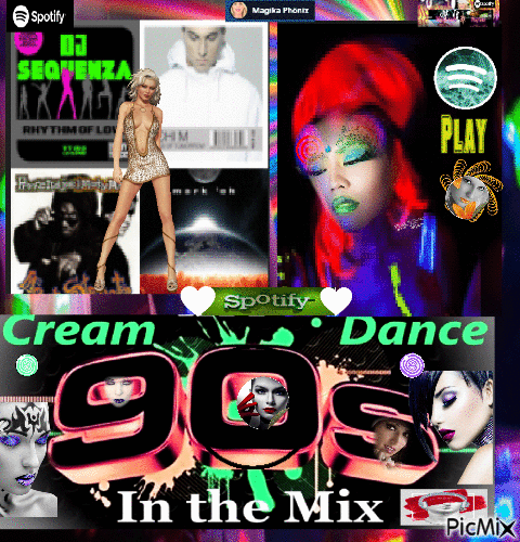Cream 90s Dance in this Megamix - Free animated GIF