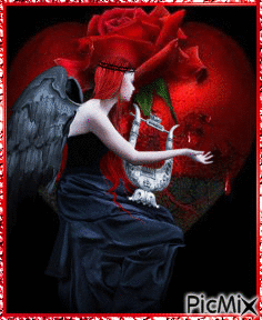 gothic angel - Бесплатный анимированный гифка