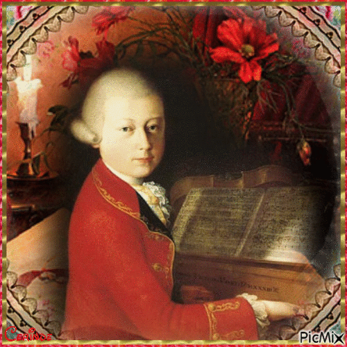 Mozart - Darmowy animowany GIF