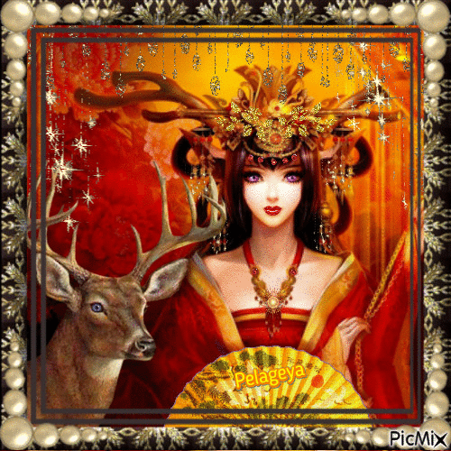 Princesse de l'Orient fantasy - GIF animado grátis