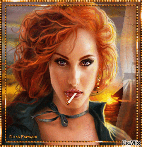 The beautiful redhead.❤ - Ingyenes animált GIF