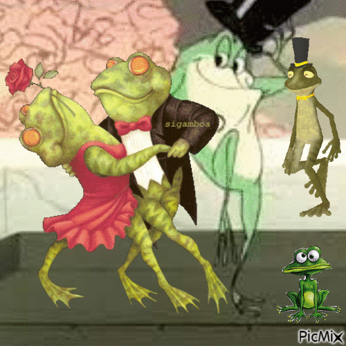 Békák - Bezmaksas animēts GIF
