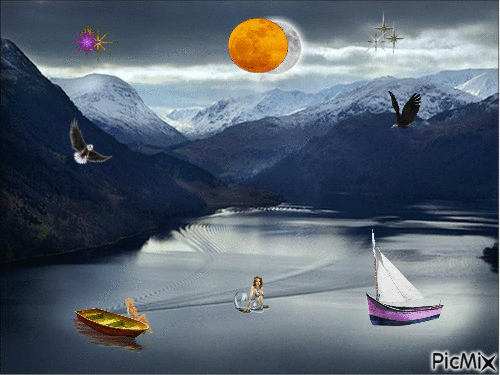 le lac de la détente - Zdarma animovaný GIF