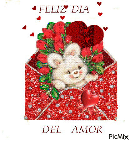 Feliz Dia Del Amor - Animovaný GIF zadarmo