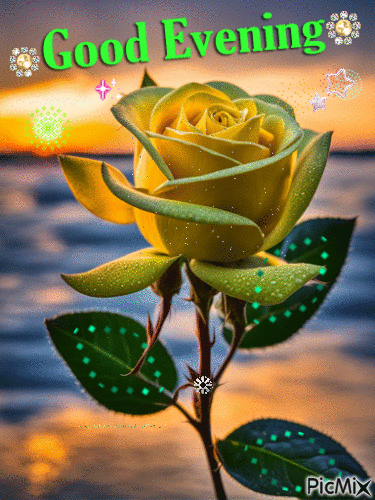 Yellow Rose - Bezmaksas animēts GIF