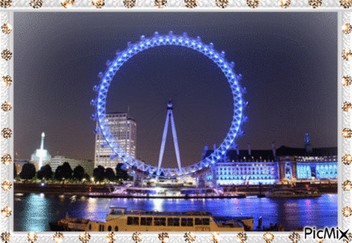 Roda gigante de Londres - Бесплатный анимированный гифка