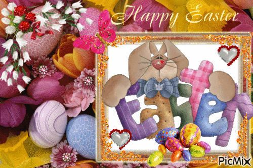 HAPPY  EASTER 01 - Free animated GIF