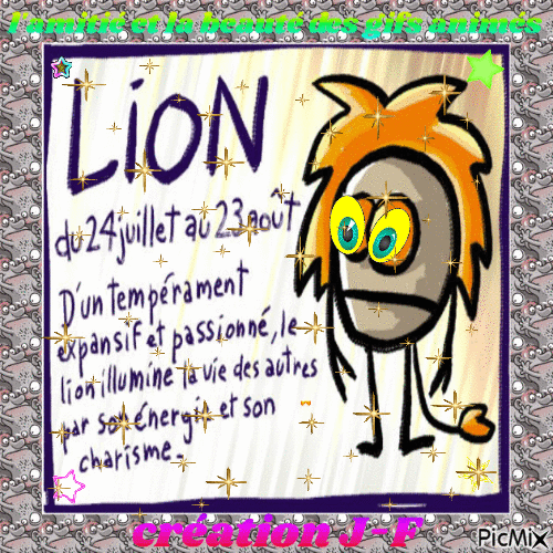 HOROSCOPE (lion) - GIF animado gratis