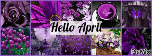 hello april - Darmowy animowany GIF