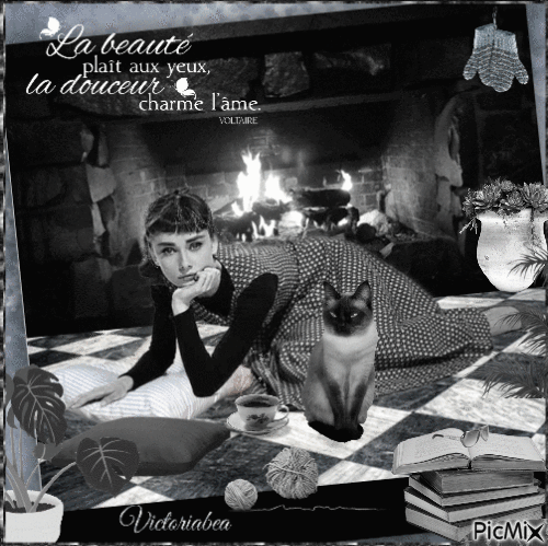Audrey Hepburn - GIF animé gratuit