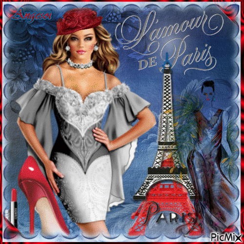 La mode parisienne - Darmowy animowany GIF