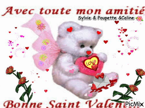 bonne  saint valentin a tous - Безплатен анимиран GIF