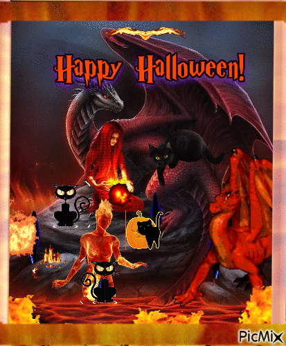 Happy Halloween - GIF animado grátis